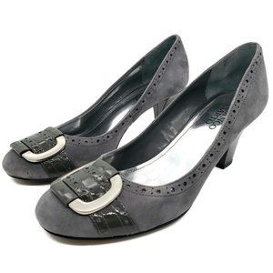 Franco Sarto Paver Women's Size 8 Gray Suede Pumps
